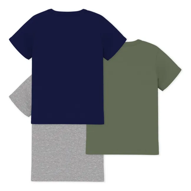 Lot 3 T-shirts Unis | Khaki