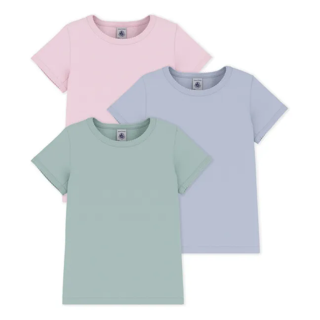 Lote de 3 camisetas Point Cocotte | Rosa