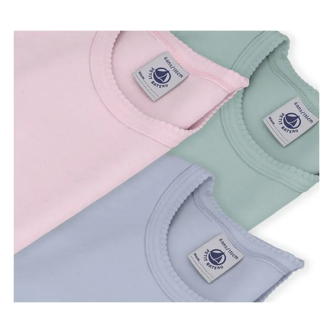 Lote de 3 camisetas Point Cocotte | Rosa