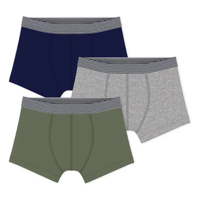 Lot 3 Boxers Unis | Khaki
