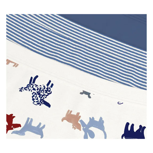 Lot 3 Slips Chiens | Bleu