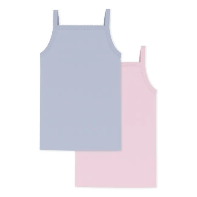 Lote 2 Punto Cocotte camisetas de tirantes | Rosa