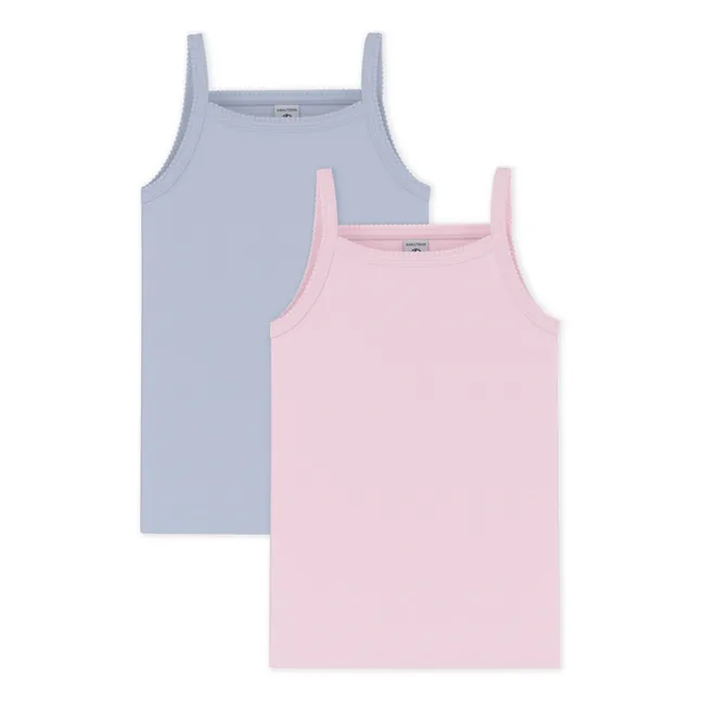 Lote 2 Punto Cocotte camisetas de tirantes | Rosa