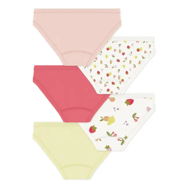 Lot 5 Culottes Fruits | Rose
