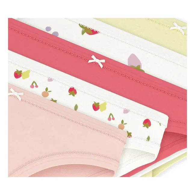 Lot 5 Culottes Fruits | Rose