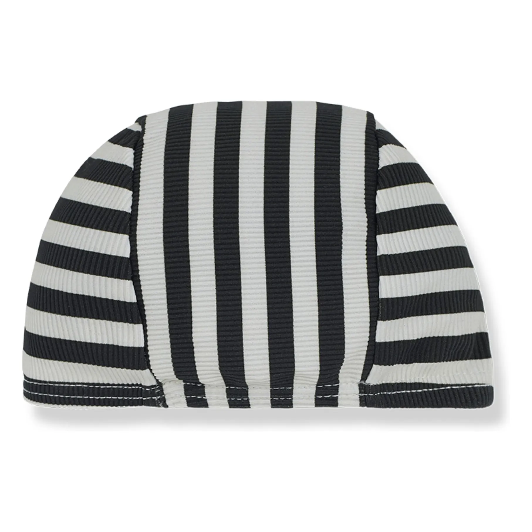 1+ In The Family Charcoal Grey Mario Striped Bathing Cap