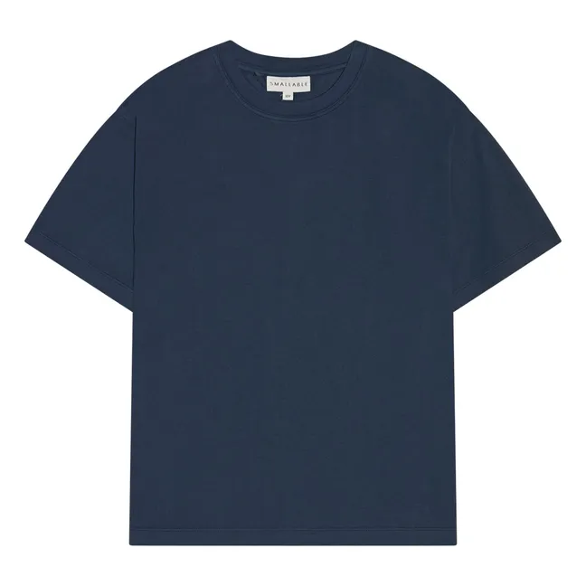 Nils Organic cotton T-shirt | Washed blue