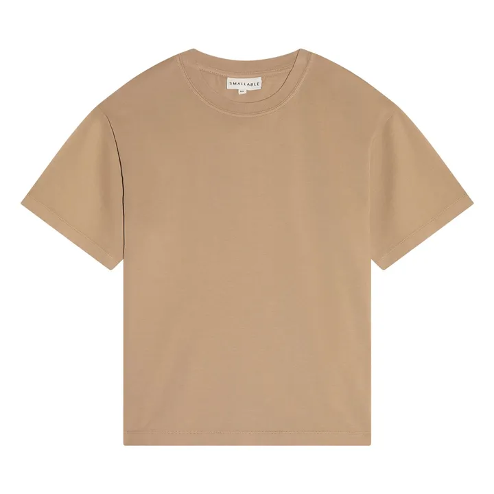 T-shirt Nils Coton Bio | Taupe- Image produit n°0