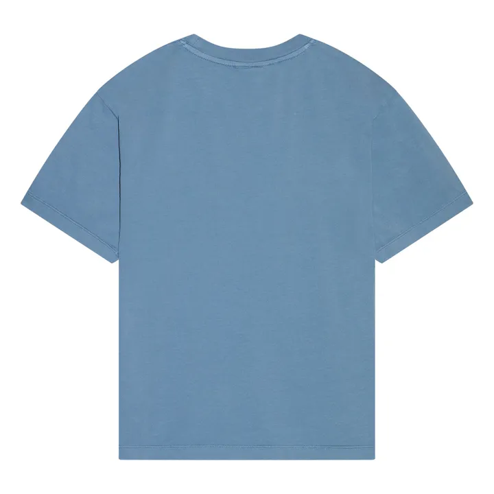 T-shirt Nils Coton Bio | Bleu- Image produit n°3