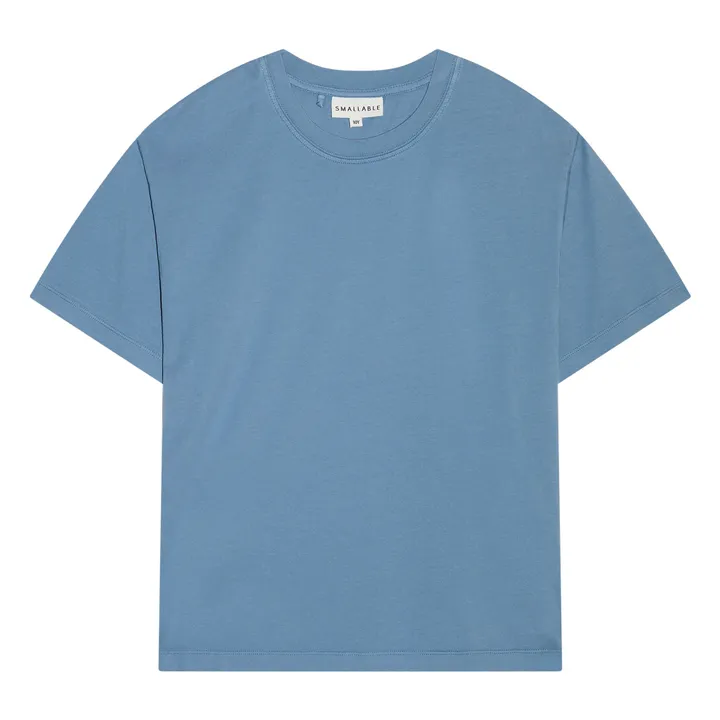 T-shirt Nils Coton Bio | Bleu- Image produit n°0