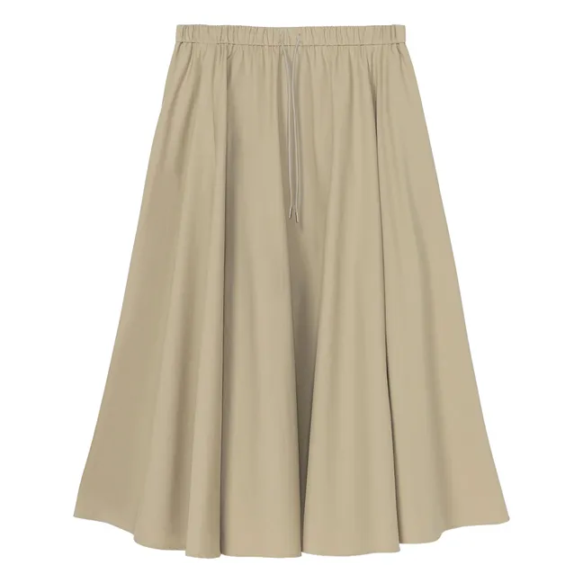 Gonna in cotone | Camel