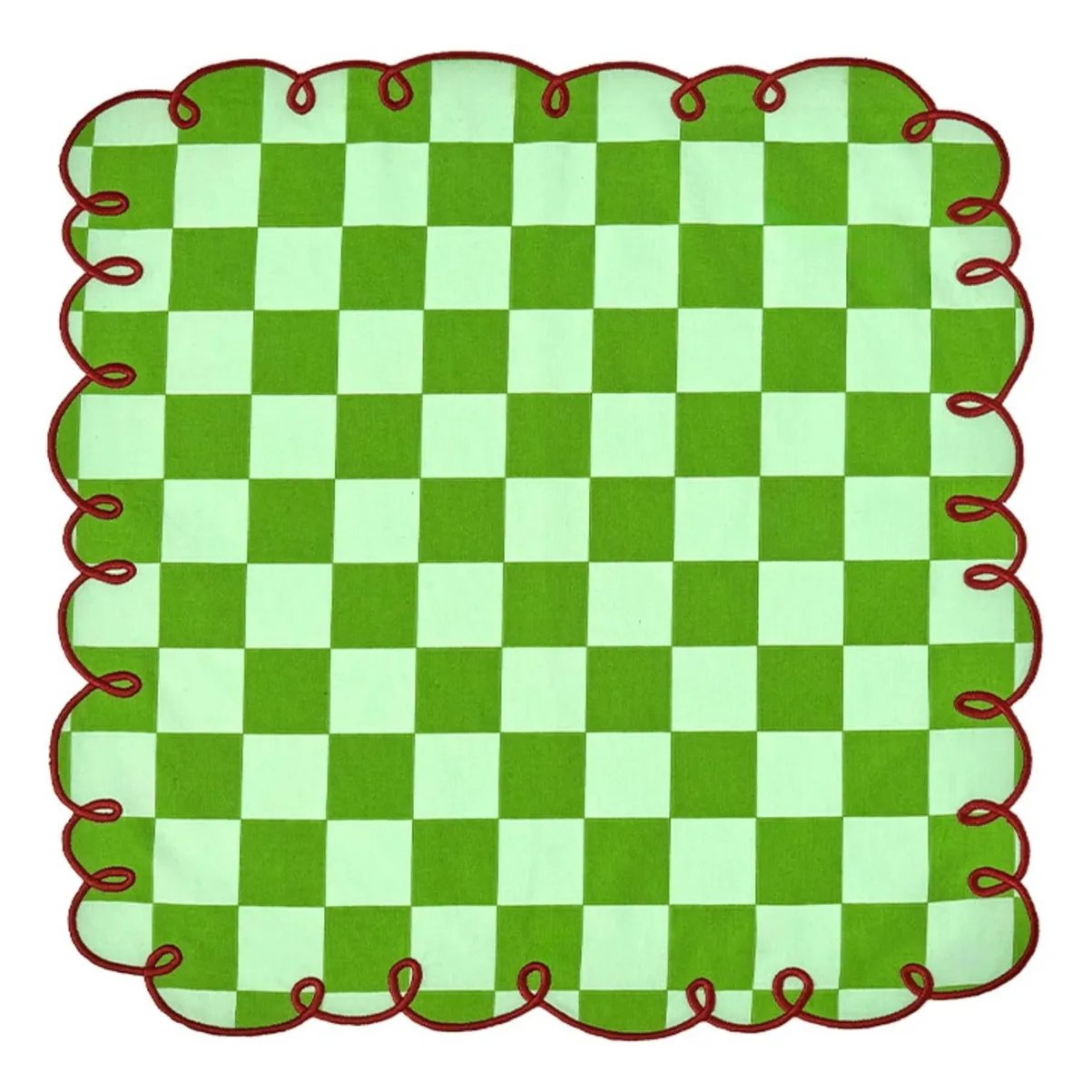 Bitossi Green Dama Verde Gingham Napkins - Set Of 2