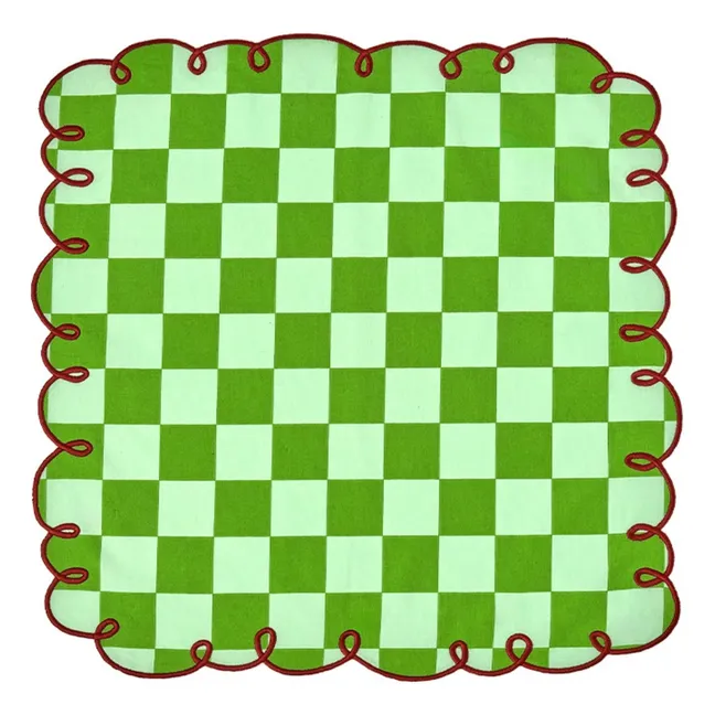 Servilletas de guinga Dama Verde - Lote de 2 | Verde