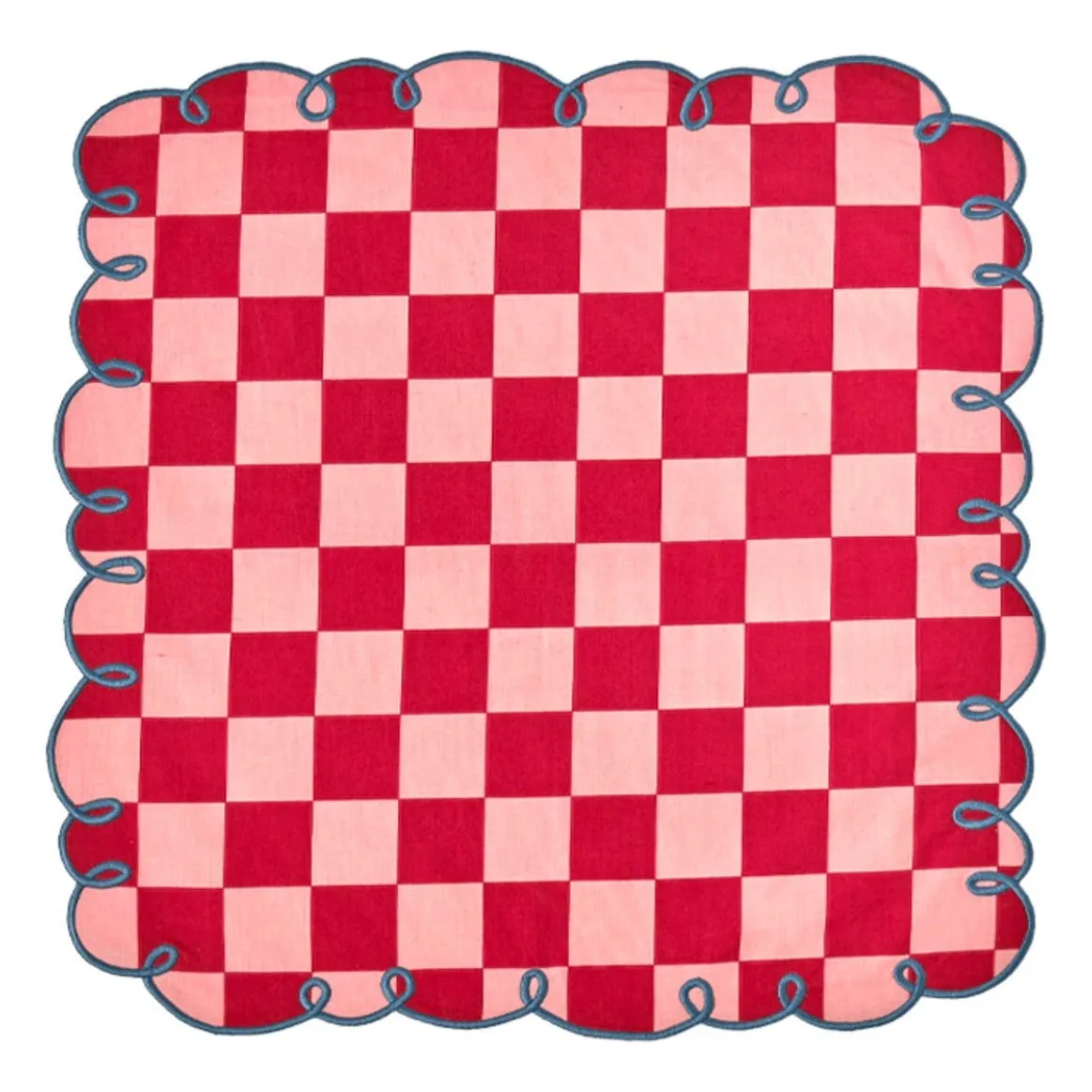 Bitossi Red Dama Rosa Gingham Napkins - Set Of 2
