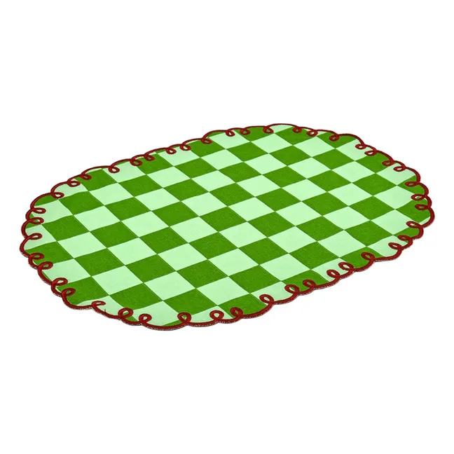 Sets de table vichy Dama Verde - Lot de 2 | Vert