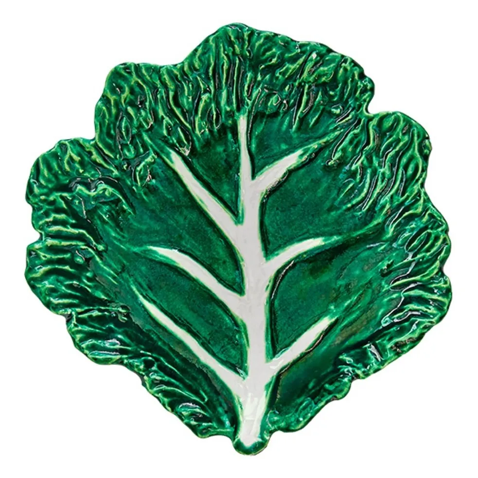 Bitossi Green Bietola Chard Ceramic Plate