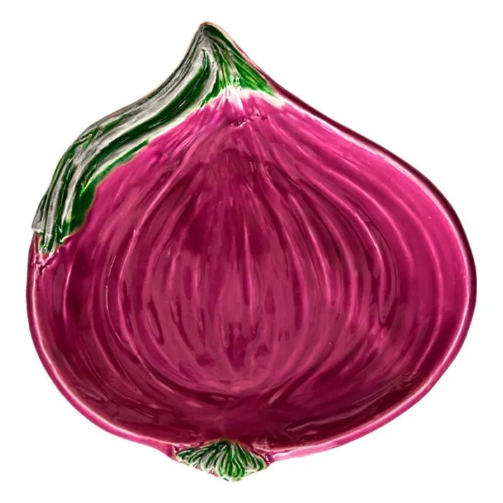 Assiette en céramique oignon Cipolla | Rose- Image produit n°0