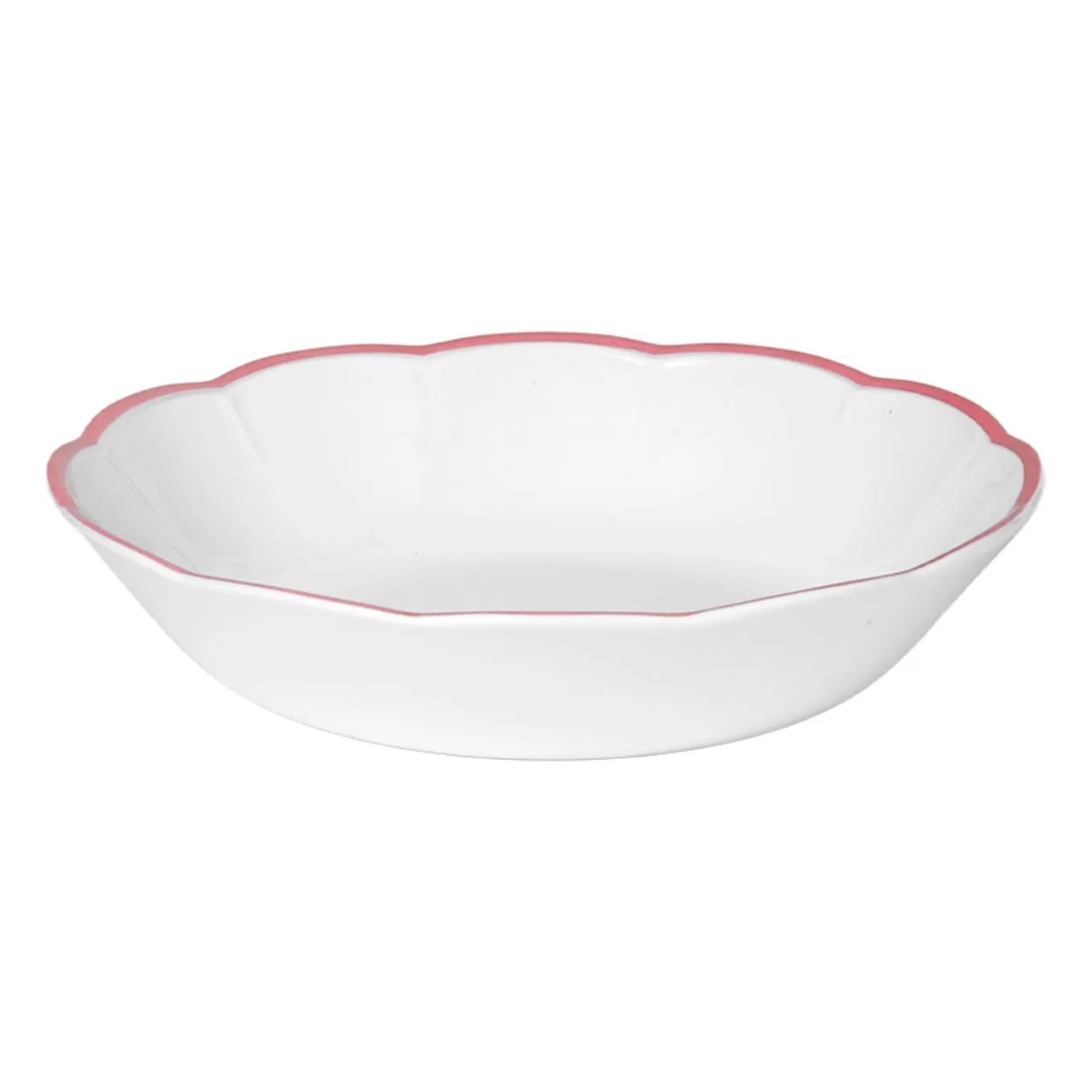 Bitossi Pink Bordo Rosa Soup Plate