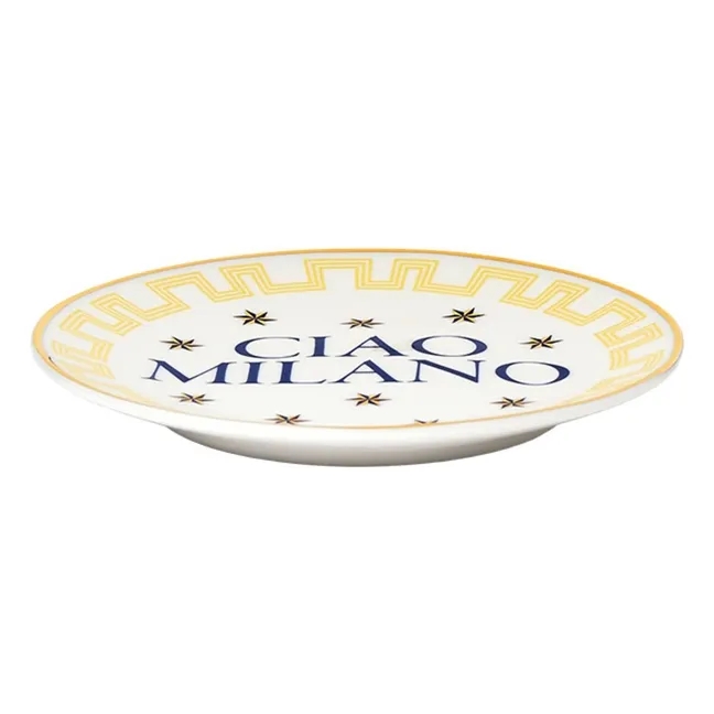 Assiette Ciao Milano | Jaune