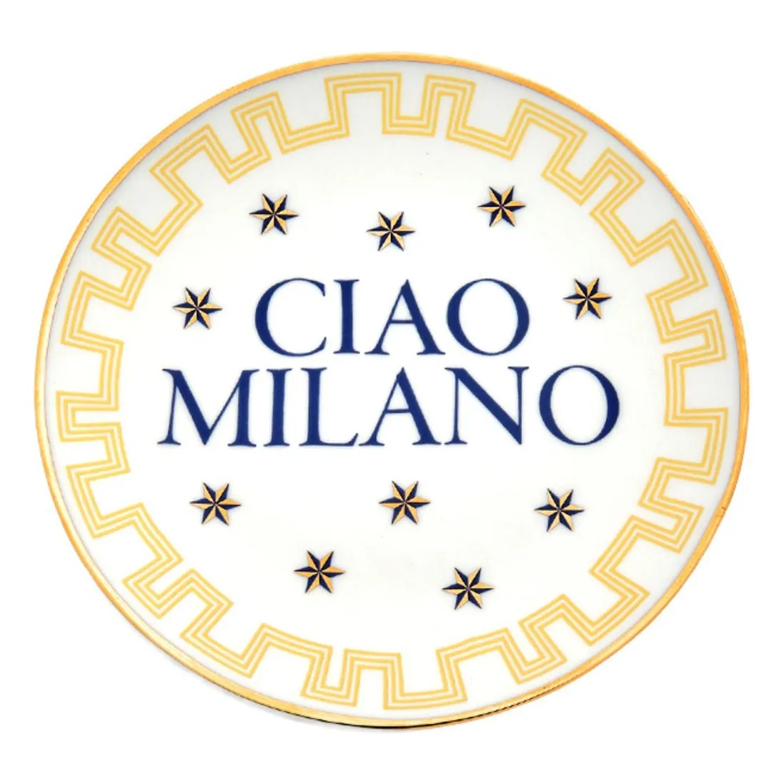 Bitossi Yellow Ciao Milano Plate