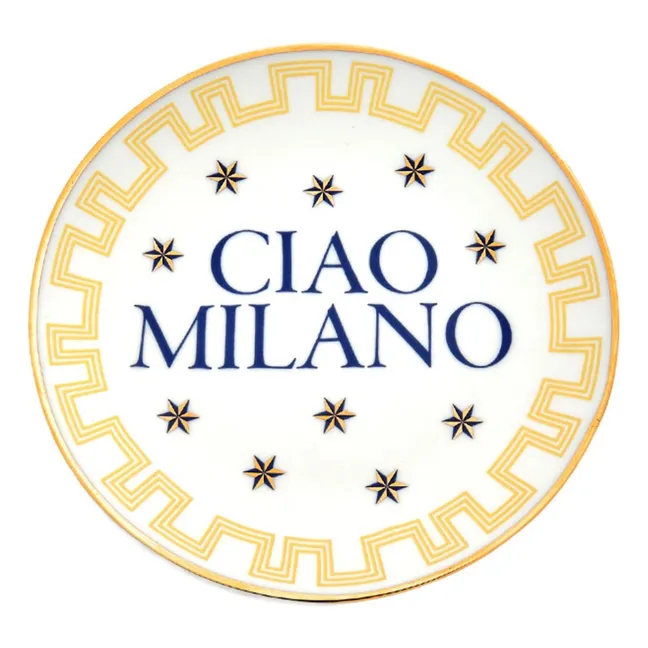 Assiette Ciao Milano | Jaune