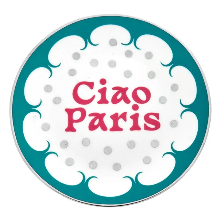 Assiette Ciao Paris | Vert foncé- Image produit n°0