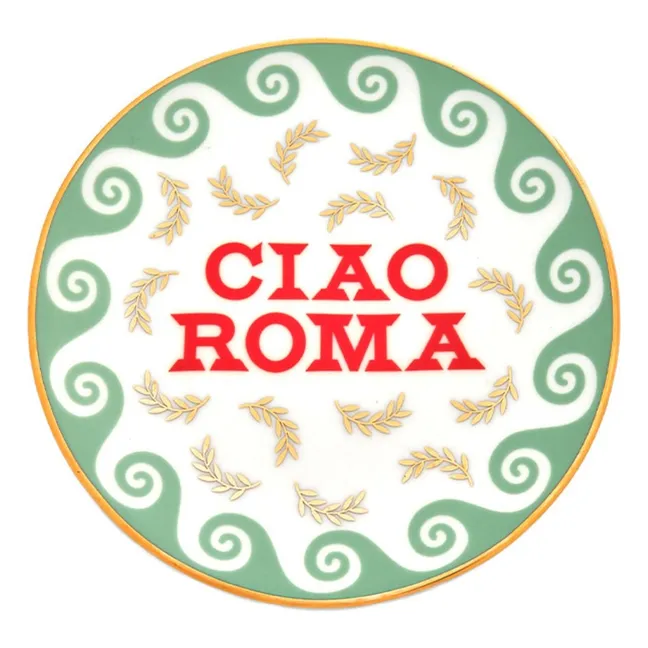Assiette Ciao Roma | Vert