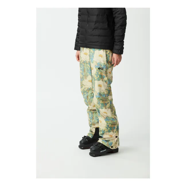 Pantalon de Ski Exa Fleuri | Vert pâle