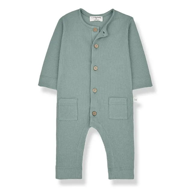 Pyjama Leonardo Côtelé | Bleu Vert