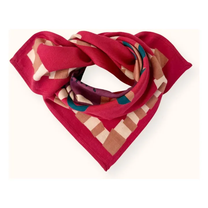 Petit foulard Manika | Rose fuschia- Image produit n°2