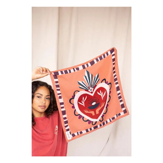 Kleiner Manika-Schal | Orange Rouille