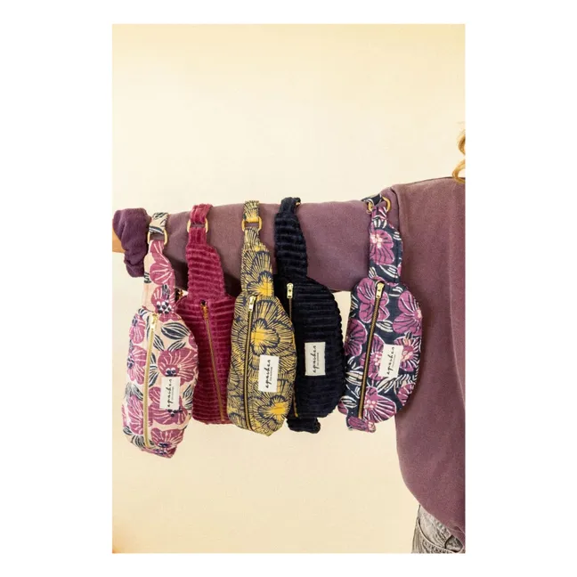 Quilted banana Kela | Navy blue