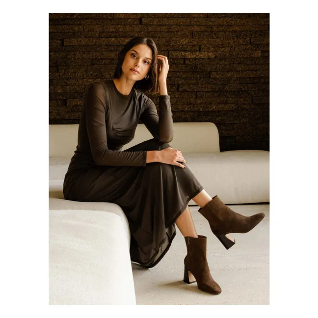 Boots Norma Suede | Marron