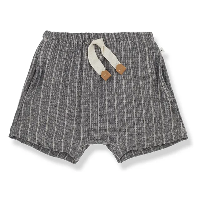 Peter Striped Shorts | Charcoal grey