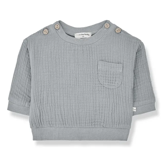 Pull Lorenzo Mousseline | Gris galet