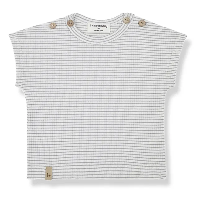 Striped Jad T-shirt | Gris galet