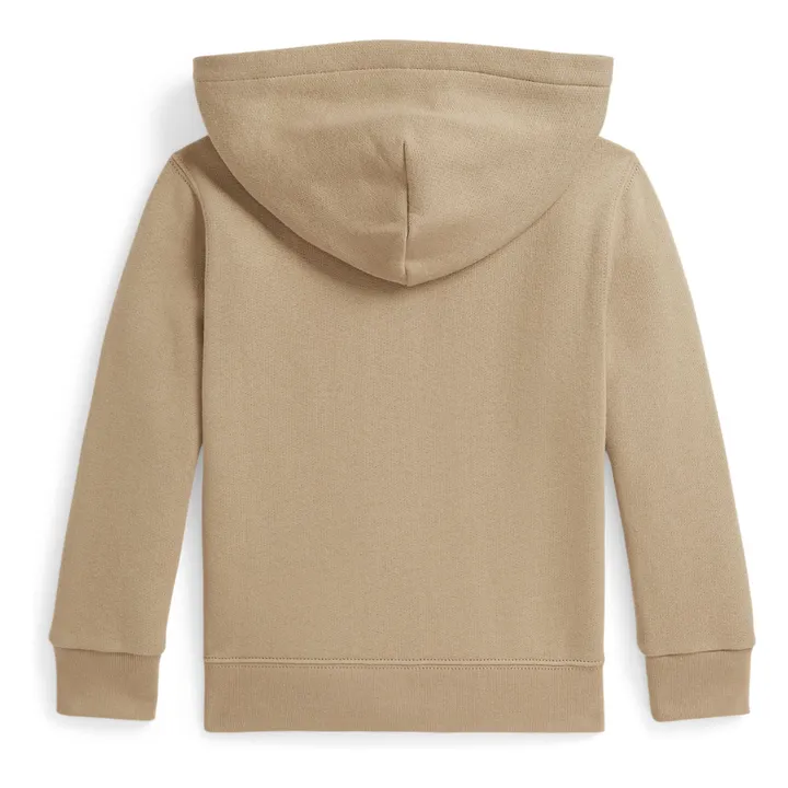 Sudadera con cremallera y logotipo | Beige- Imagen del producto n°1
