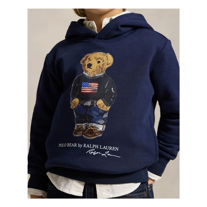 Sudadera con capucha Bear | Azul Marino- Imagen del producto n°4