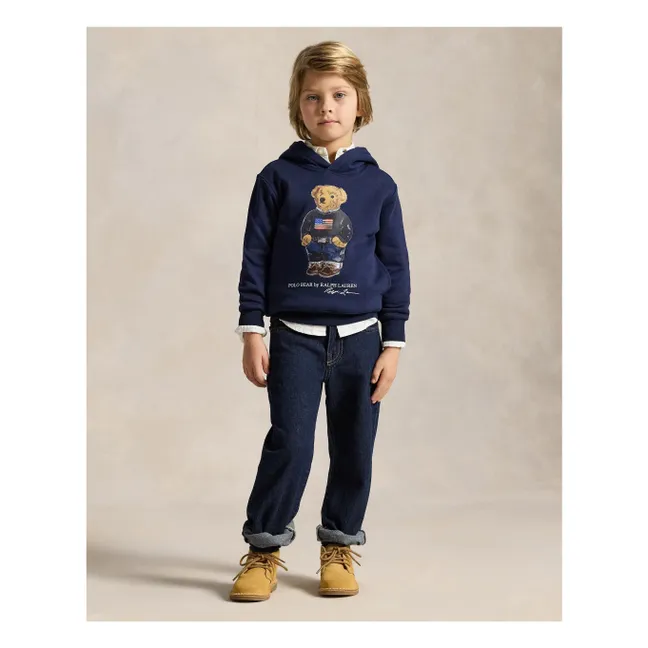 Bear Hoodie | Navy blue