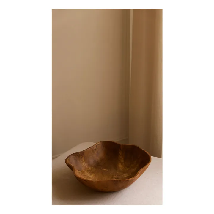 Corbeille à fruits en teck | Teck- Image produit n°1