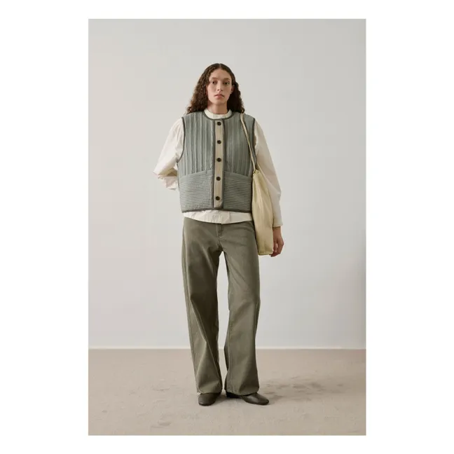 Chaqueta sin mangas Hima | Verde agua