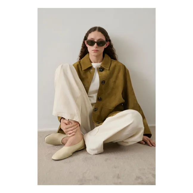 Ballerinas Bala Leder | Elfenbeinfarben