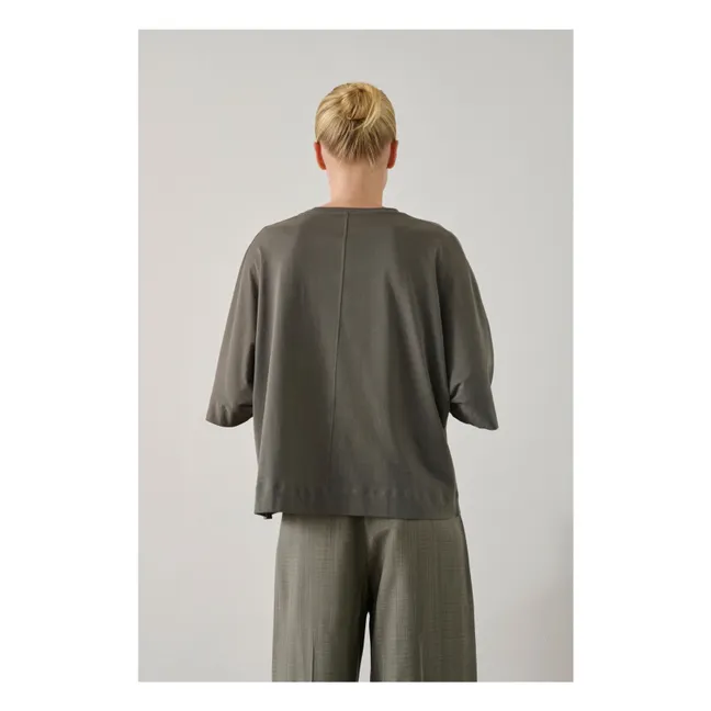 Camiseta de algodón Helsinki | Gris Pizarra