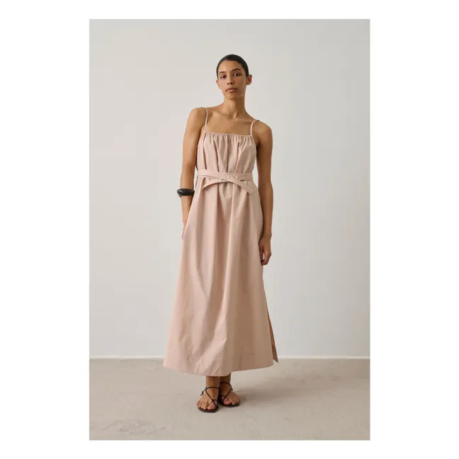 Robe Heidi Coton | Rose poudré