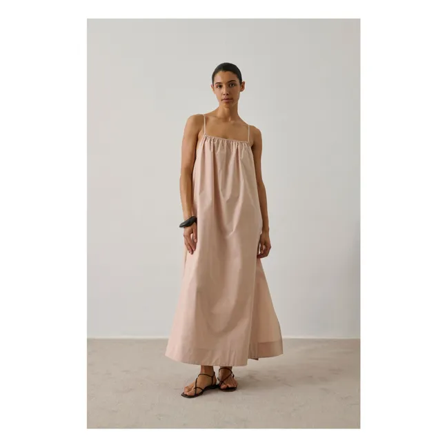 Heidi Cotton Dress | Powder pink