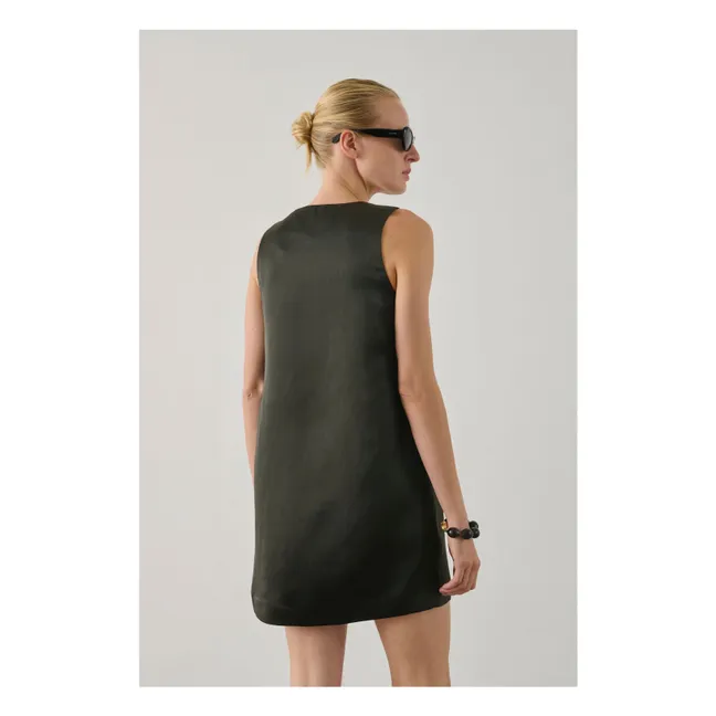 Robe Italie Cuir | Vert foncé