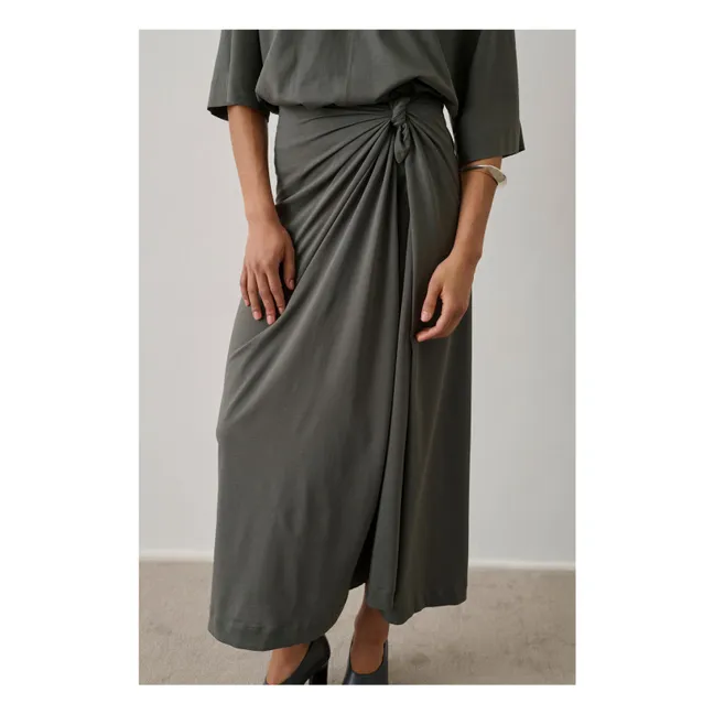 Falda Goa de algodón | Gris Pizarra