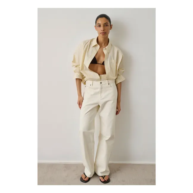 Chemise Carlotta Coton | Jaune pâle