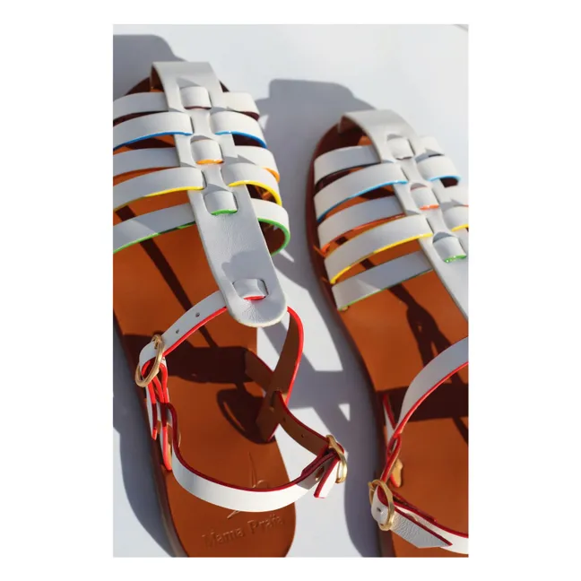 Sandales Fisherman Arc-en-Ciel | Blanc