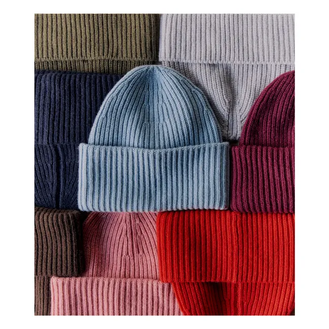 Bonnet Côtes Cachemire | Rose bonbon